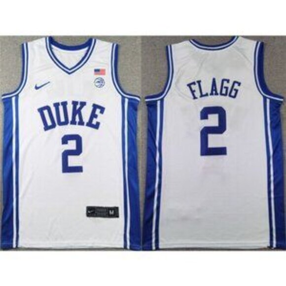Mens Cooper Flagg White Jersey Stitched